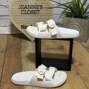 Chaco Womens Chillo White Slides Sandals Size W7
